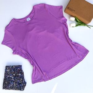 athleta | new with tags | size s | ribbed lavender t shirt